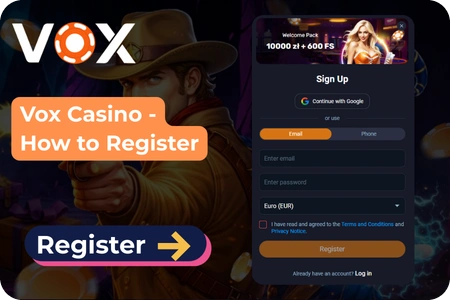 vox casino registration
