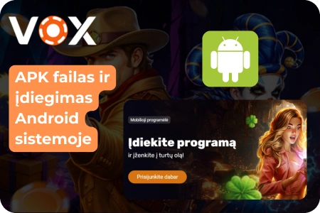 Vox Casino siūlo mobiliuosius žaidimus internetiniame kazino